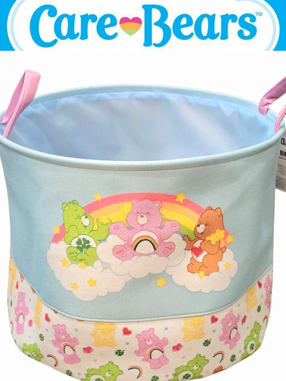 Care Bears Rainbow Bears Decorative Storage Basket w/Handles